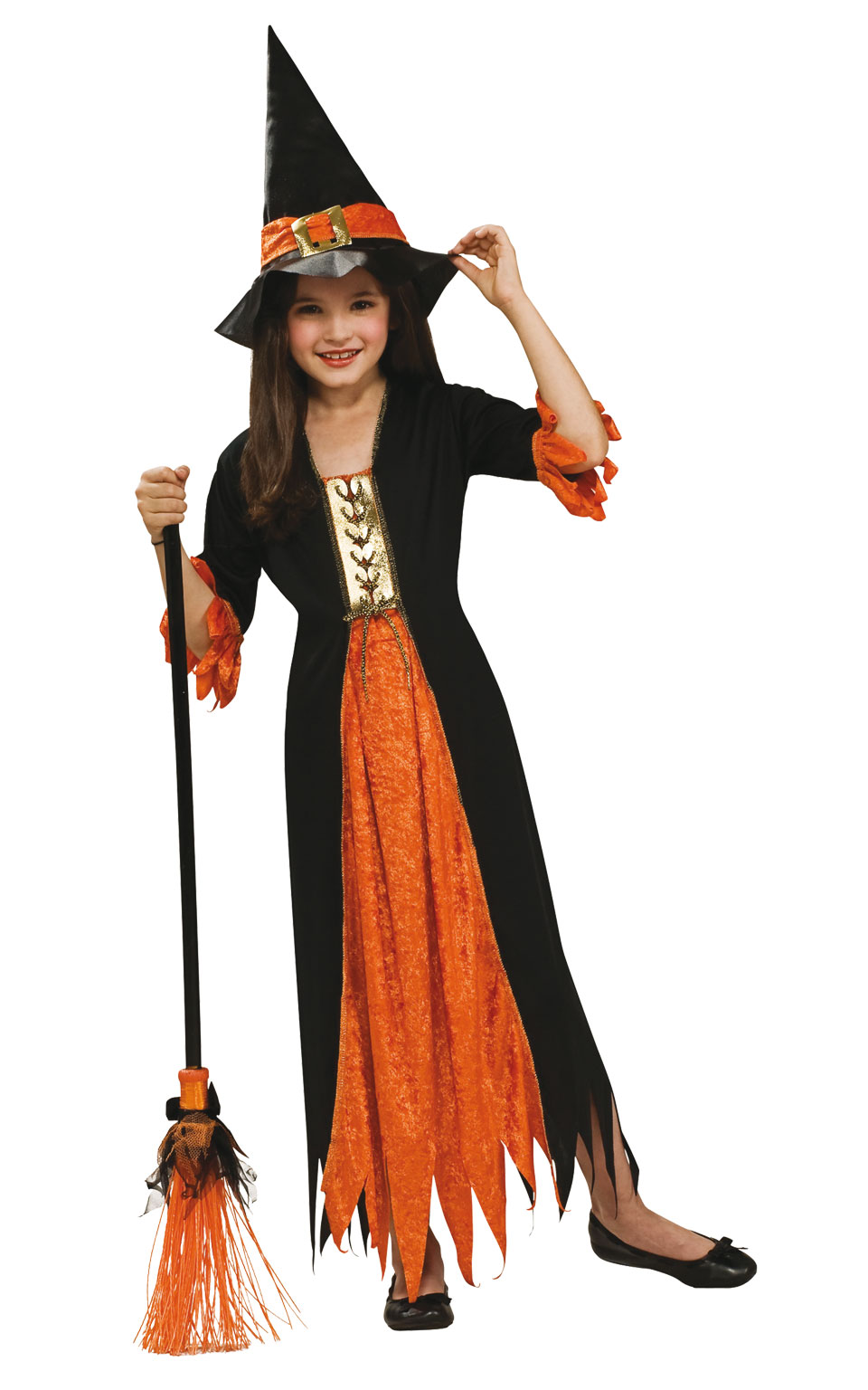 Billede af Gothic Heks Halloween udklædningstøj til børn