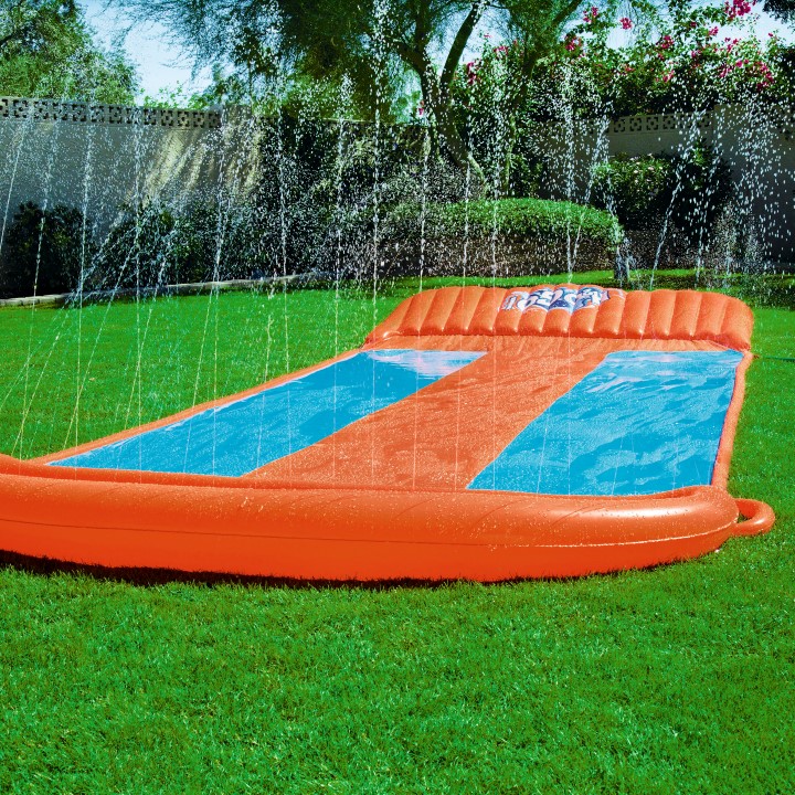 h2ogo triple water slide with speed ramp
