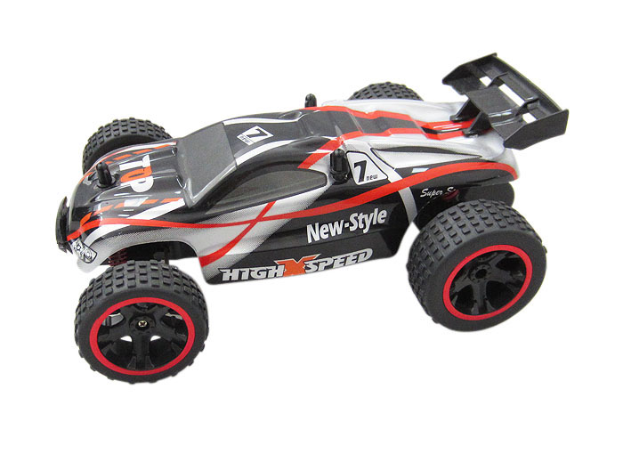 Billede af High Speed Fjernstyret Truggy 1:18 2.4G, Sort/Rød