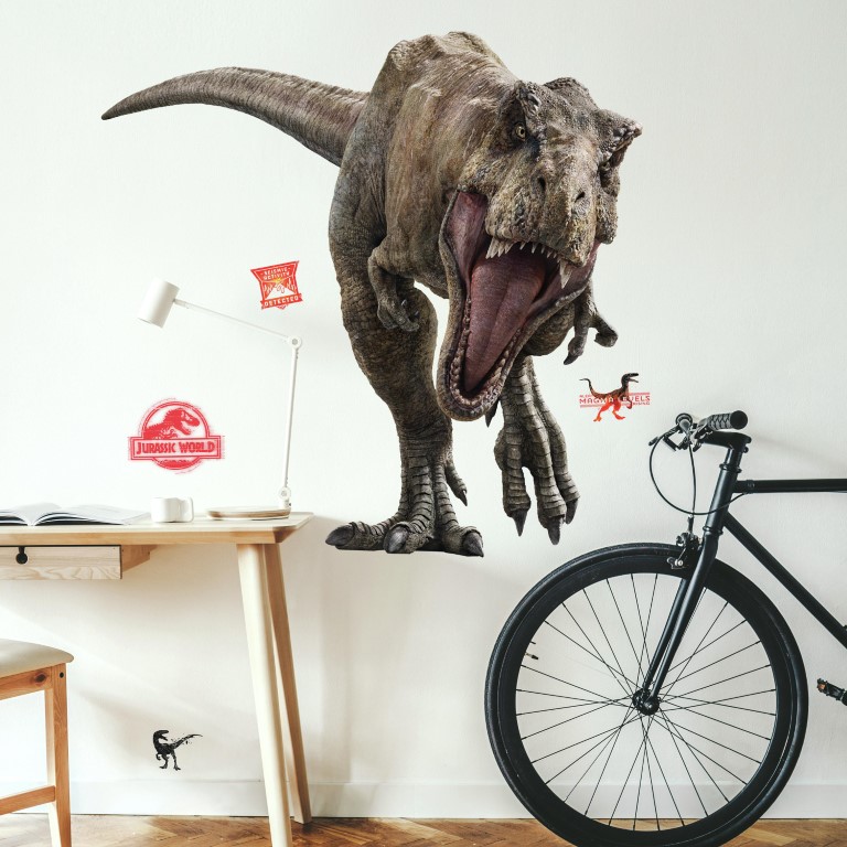 Se Jurassic World 2 T-Rex Gigant Wallsticker hos MM Action