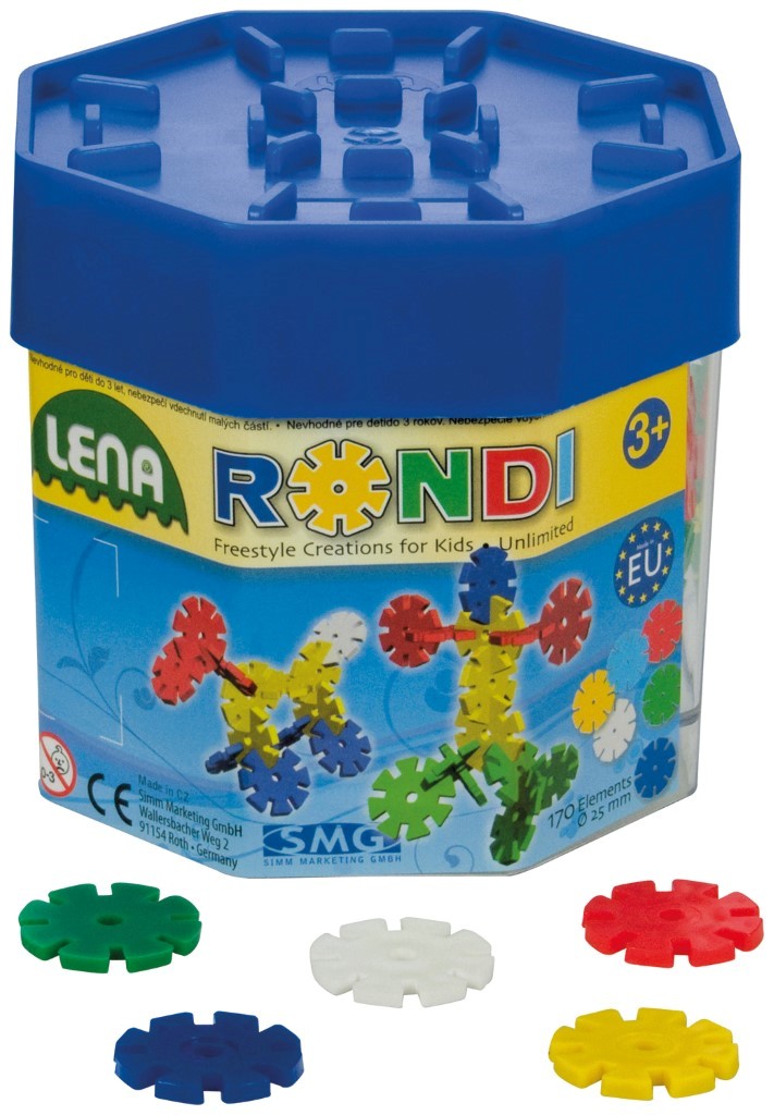 Se Lena Rondi 45 Building Box (55 stk. 45mm) hos MM Action