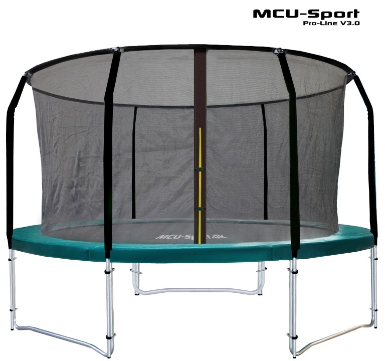 Billede af MCU-Sport Pro-line 3,05m Grøn Trampolin V3.0 + Pro sikkerhedsnet