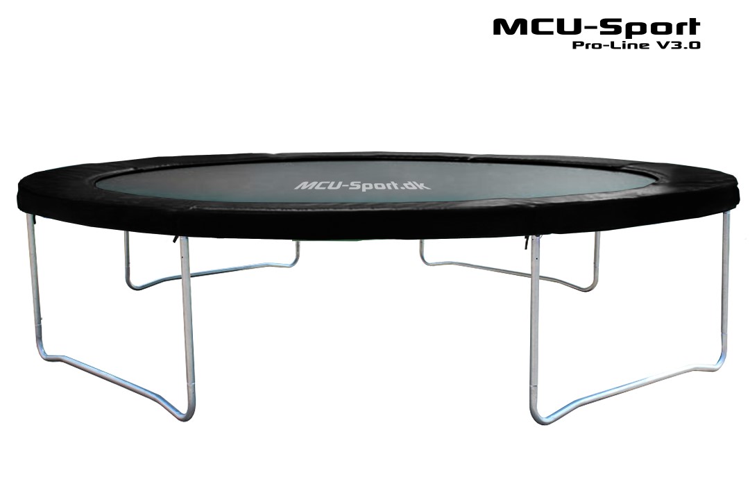 MCU-Sport Pro-line 3,7m Sort Trampolin V3.0 2.299 - på lager til omgående levering