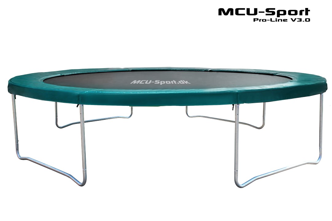 Se MCU-Sport Pro-line 4,3m Grøn Trampolin V3.0 hos MM Action