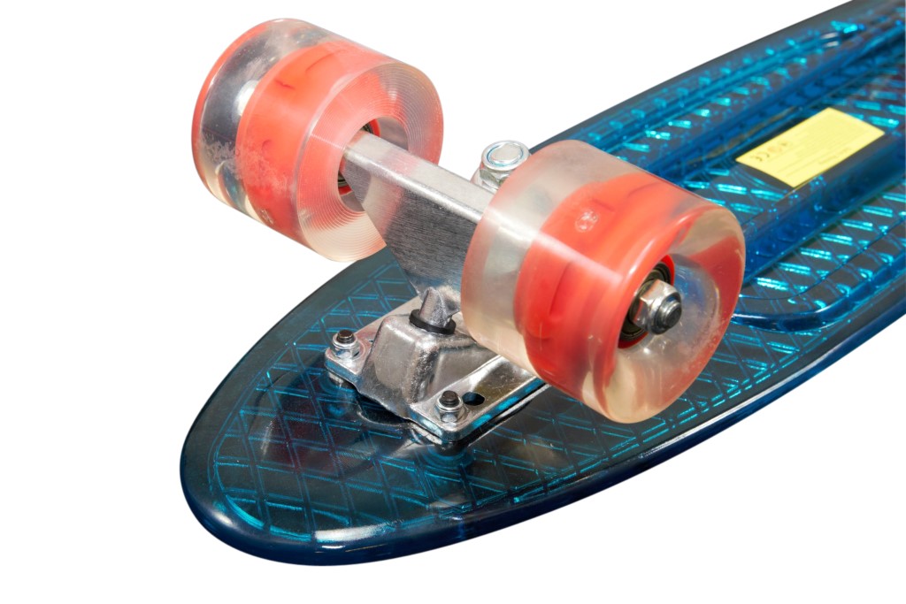 MCU-Sport Blå Transparent LED Skateboard m/LED LYS + ABEC7 Kr. 299 ...