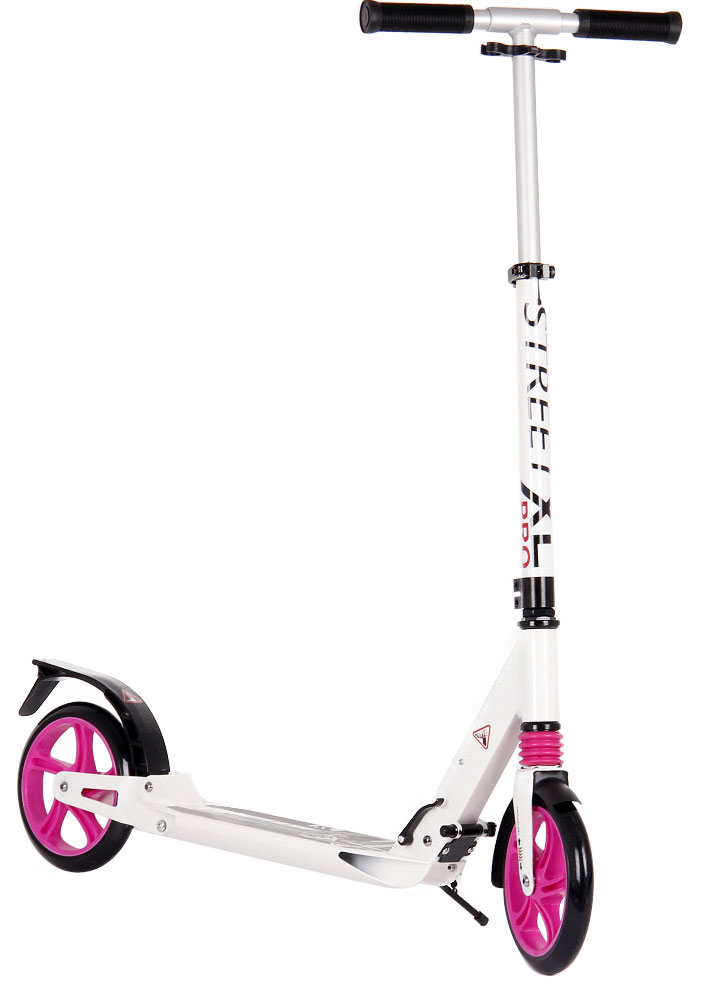 Billede af MCU-Sport Street XL Pro 205mm Transport Løbehjul m/støddæmpning, Pink