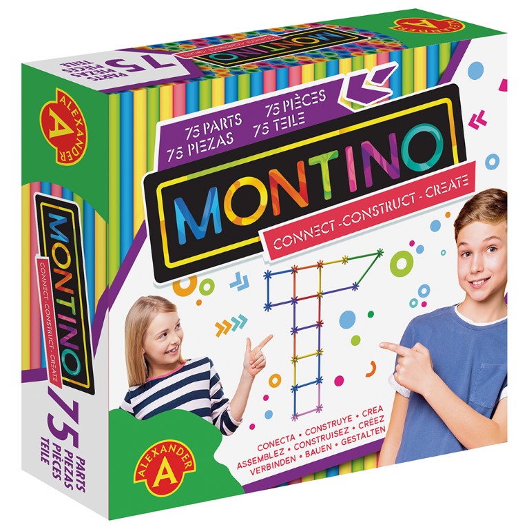 Se Montino 75 Kontruktionslegetøj (75 dele) hos MM Action