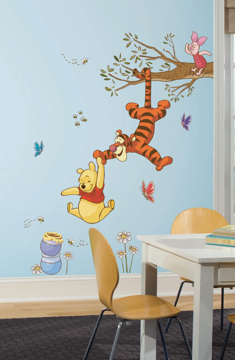 Billede af Peter Plys Svinger for at få honning Gigant Wallsticker