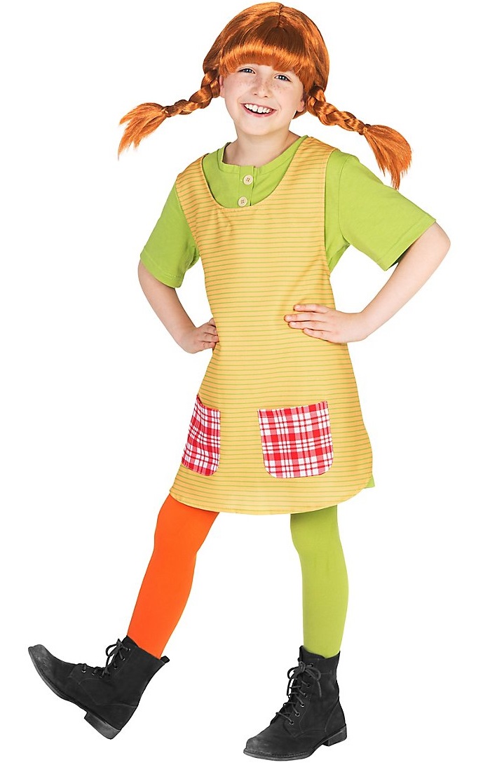 Se Pippi Langstrømpe Børnekostume / Udklædningstøj hos MM Action