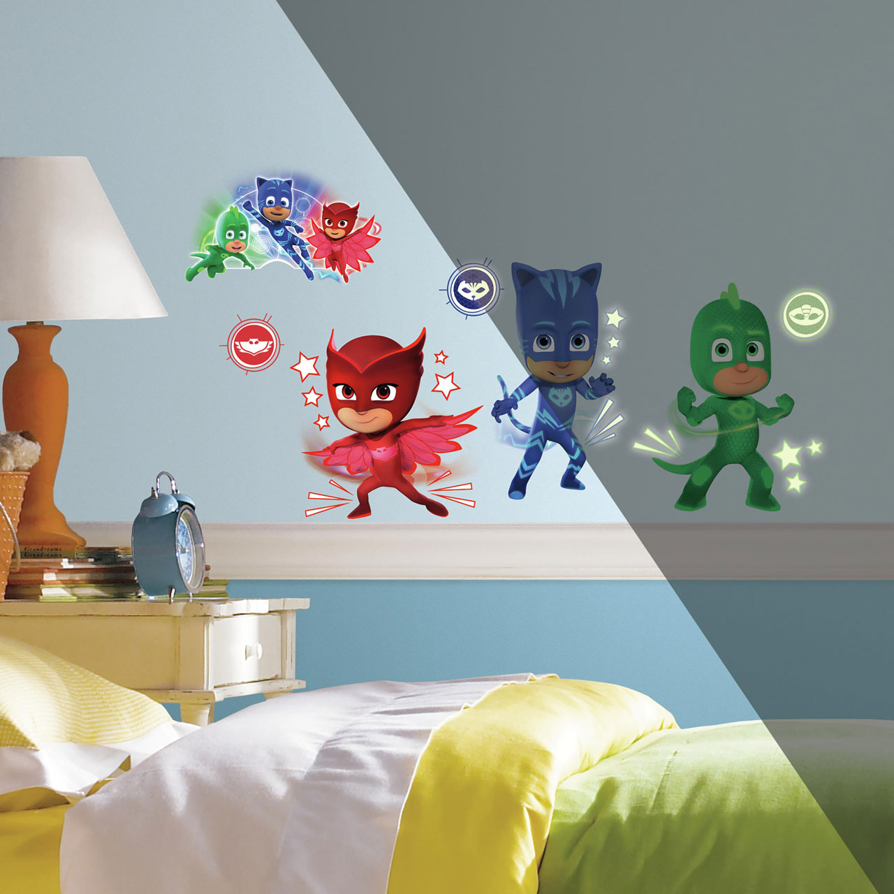 Billede af Pyjamasheltene (PJ Masks) Wallstickers model 2