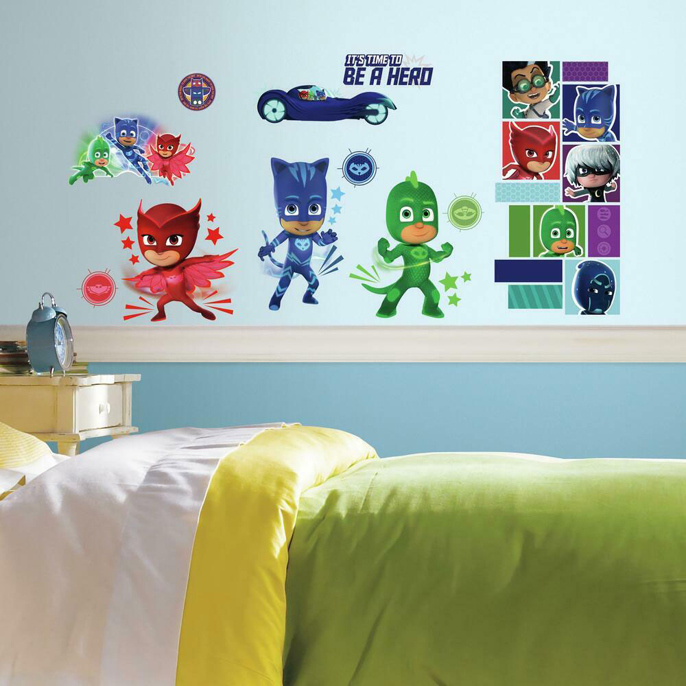 Se Pyjamasheltene (Pj Masks) Wallstickers hos MM Action