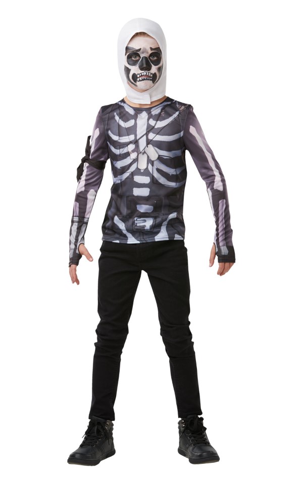 Billede af Skull Trooper Fortnite Top Udklædningstøj