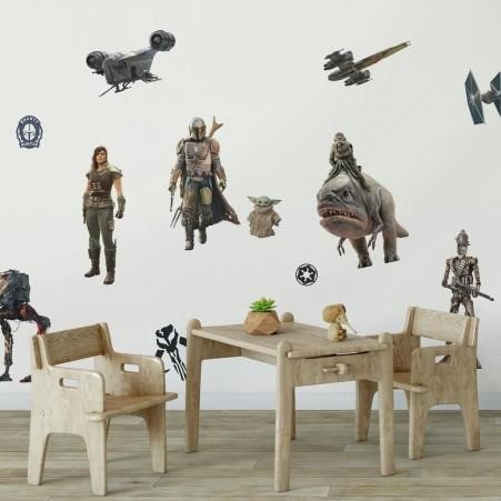 Se Star Wars Mandalorian Wallstickers hos MM Action