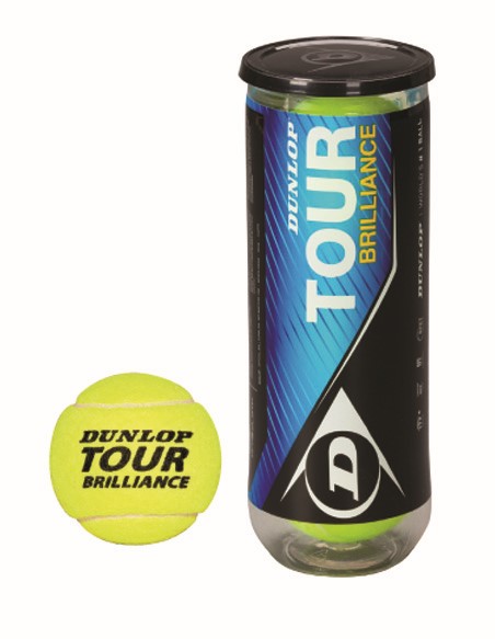 Se Tennis Bolde Dunlop Tour Brilliance (3 stk.) hos MM Action
