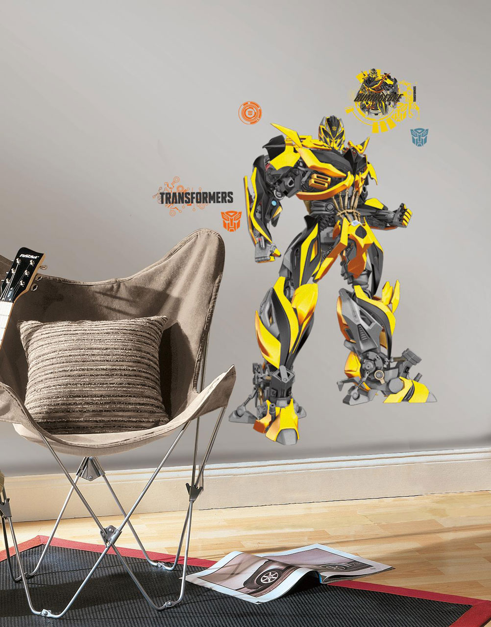 Se Transformers Bumblebee Gigant Wallstickers hos MM Action
