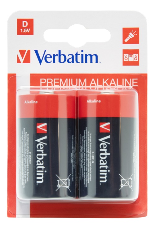 Billede af Verbatim D Batteri 2 stk. (LR20)