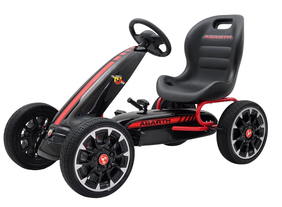 Se Abarth Pedal GoKart til børn 3-8 år, Sort hos MM Action