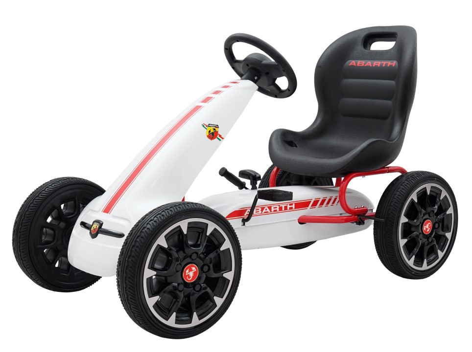 Billede af Abarth Pedal GoKart til børn 3-8 år, Hvid