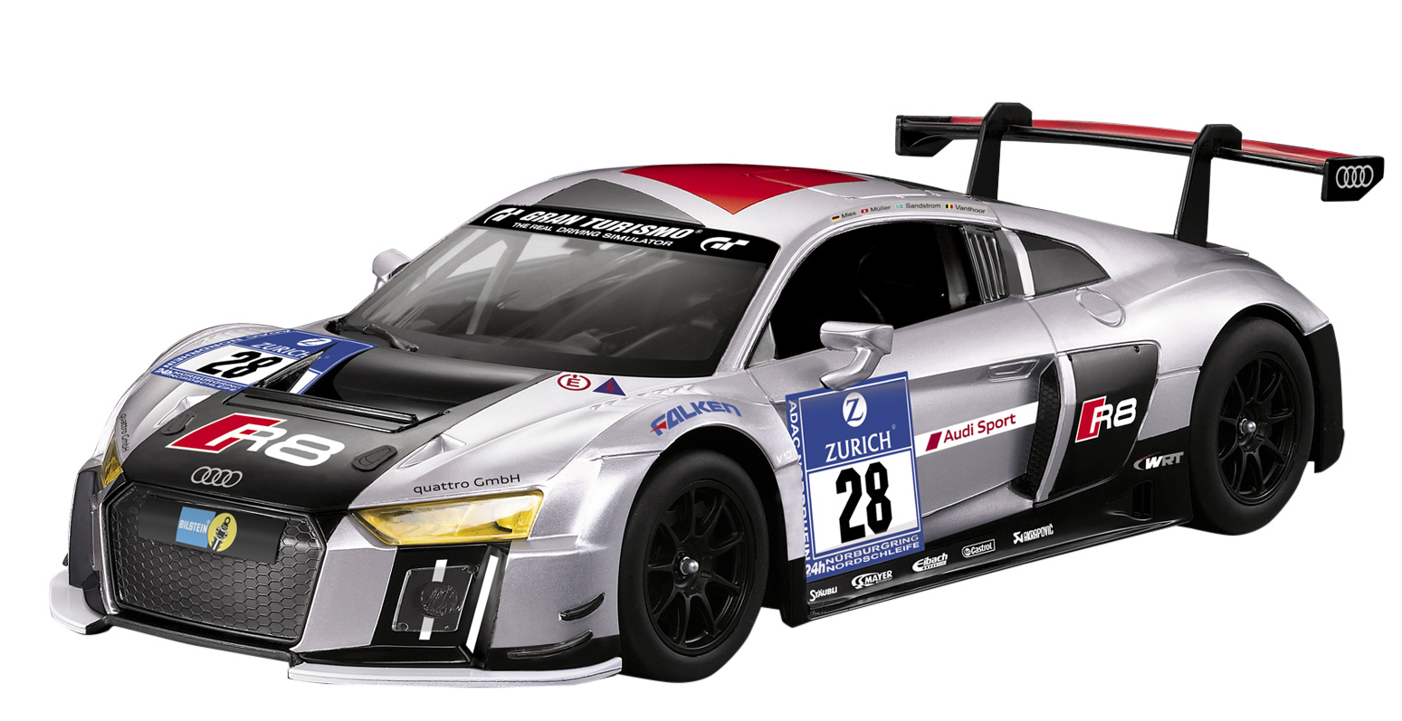 Se Rastar - Rc Audi R8 Lms Performance Fjernstyret Bil - 1:14 - Sølv (23019) hos MM Action