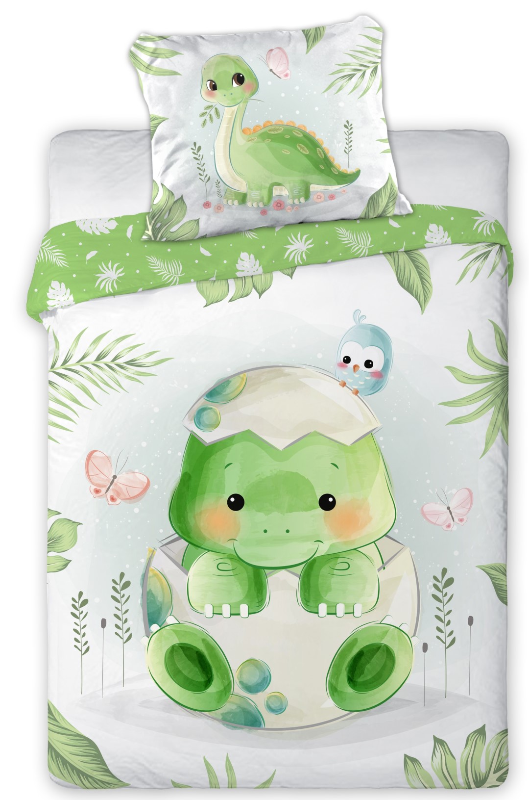 Se Baby Dino Junior Sengetøj 100X135 Cm - 100 Procent Bomuld hos MM Action