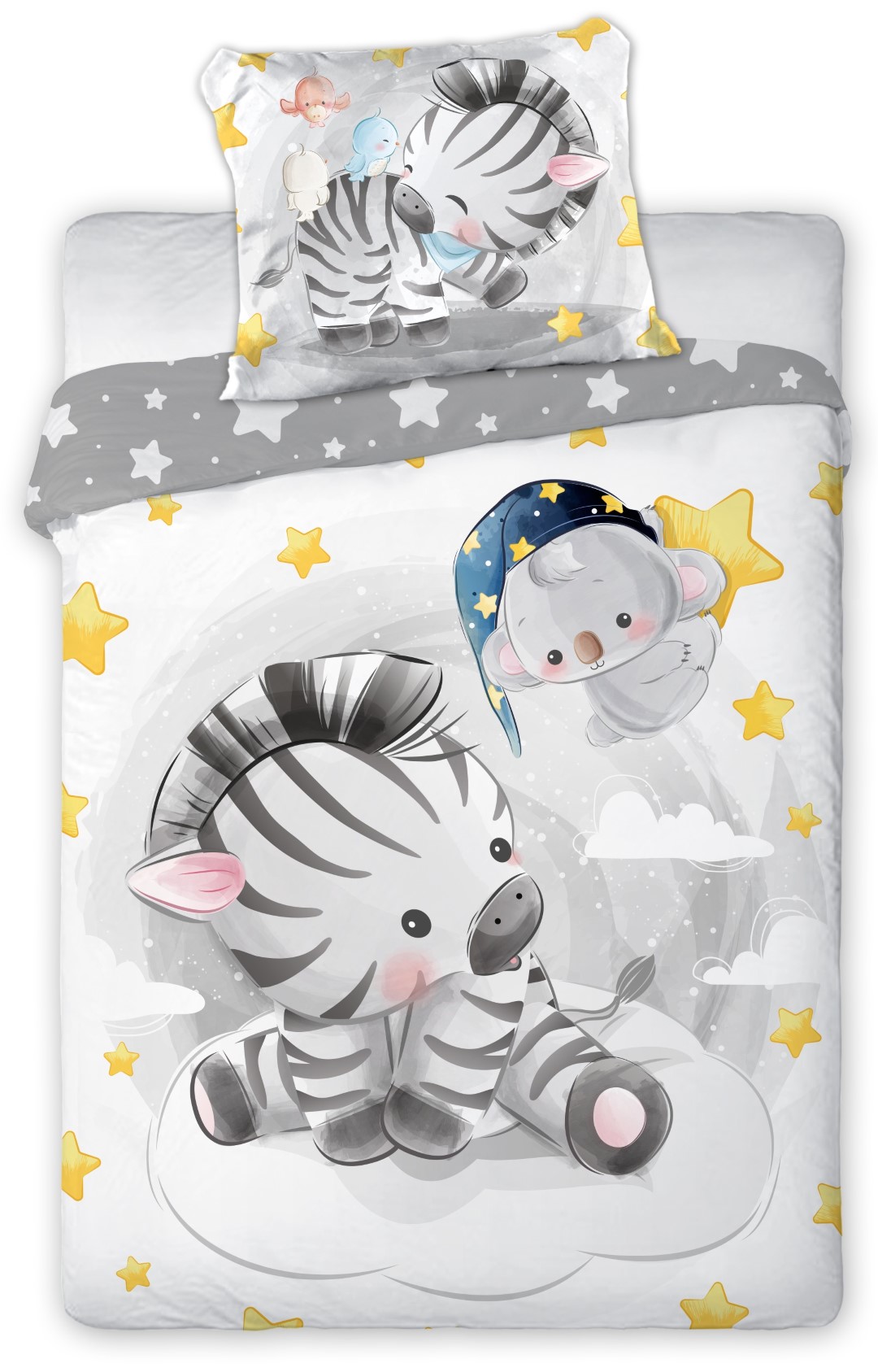 Se Baby Zebra Junior Sengetøj 100X135 Cm - 100 Procent Bomuld hos MM Action