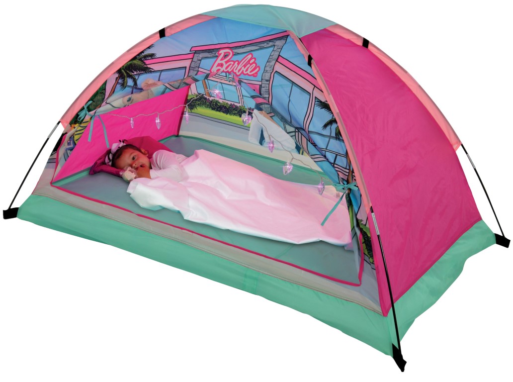 Billede af Barbie Drømme Børnetelt med luftmadras og lys