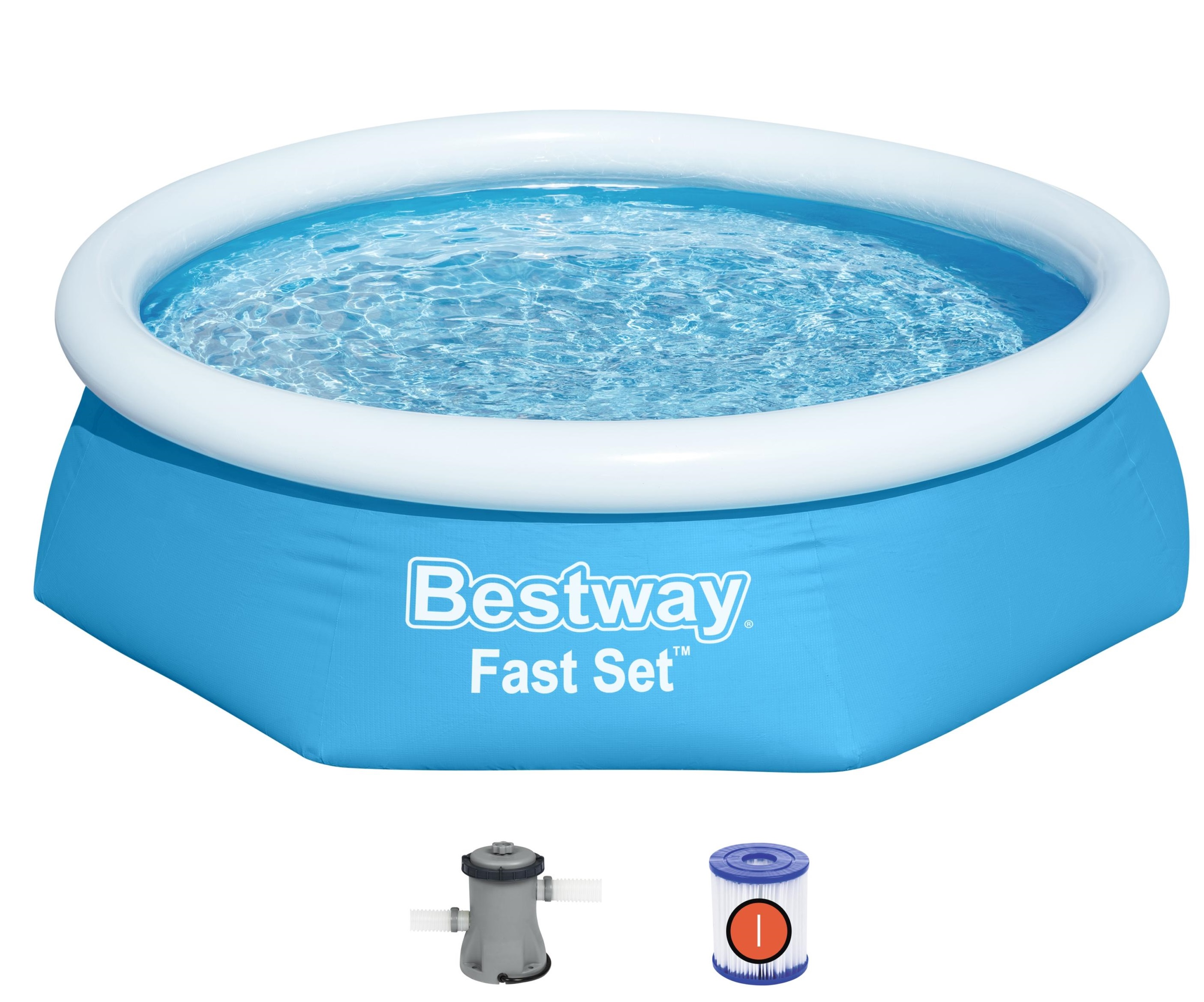 Bestway Fast Set Pool sæt 244 x 61 cm m/filter pumpe