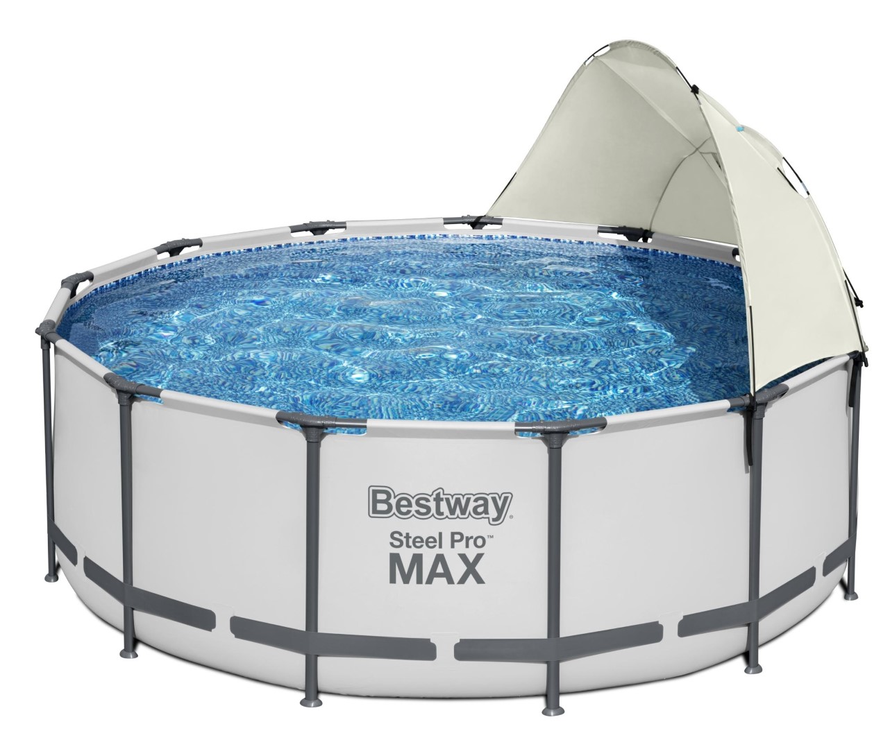 Se Bestway Flowclear Pavillion / Baldakin til runde pool 305 - 549 cm hos MM Action