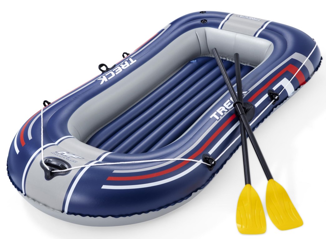 Se Bestway Hydro Force Gummibåd Treck X1 m/årer+pumpe 228 x 121 cm hos MM Action