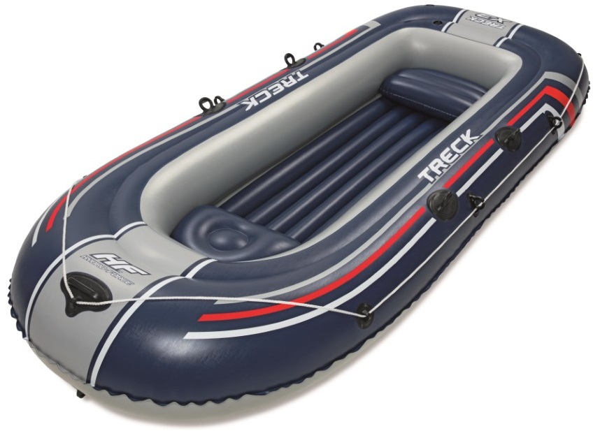 thumbnail interactive-video image 1 of Hydro-Force Treck X3 Inflatable Raft Set - 10'1" 3-Person Boat With Oars & Pump 1 of 3
