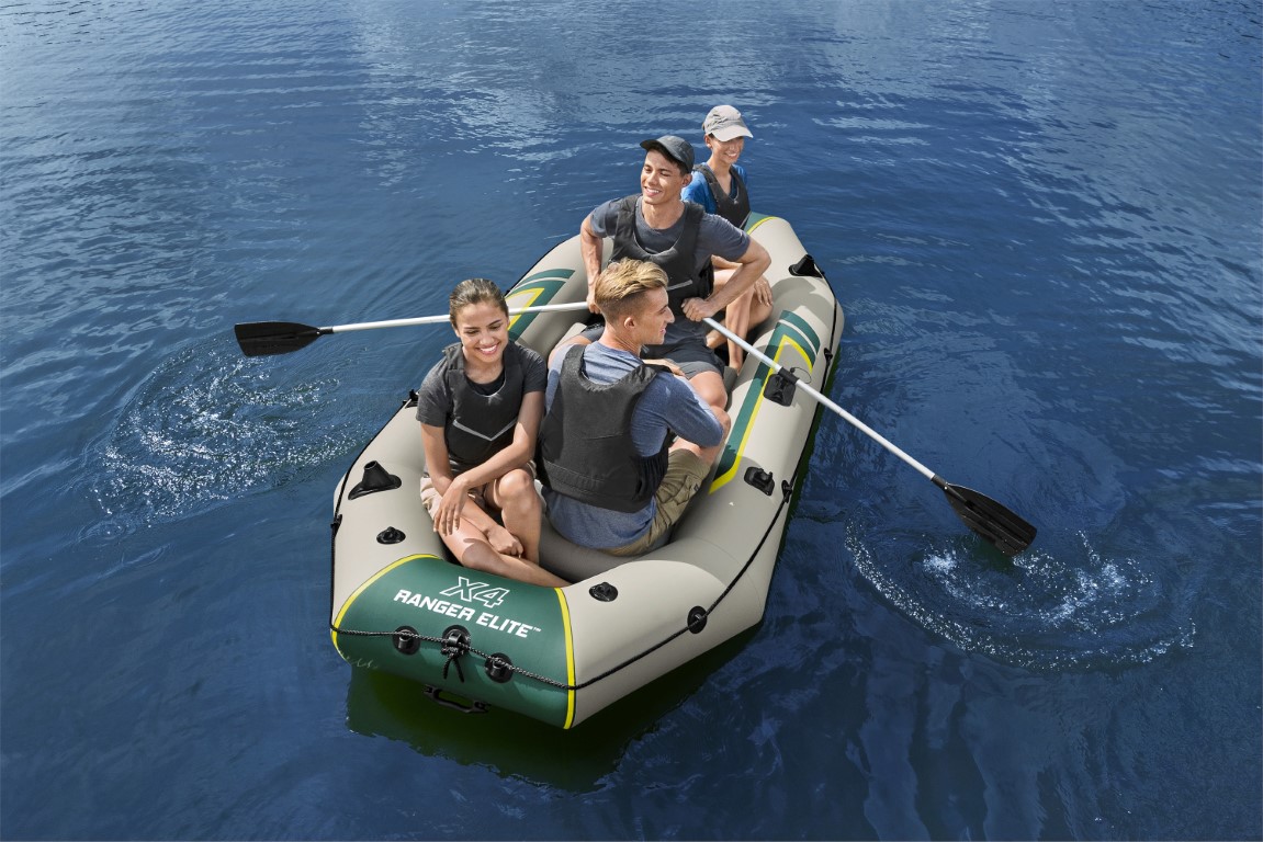 Bestway inflatable boat 'Hydro Force Ranger Elite X3' set - 3 people -  accessories included