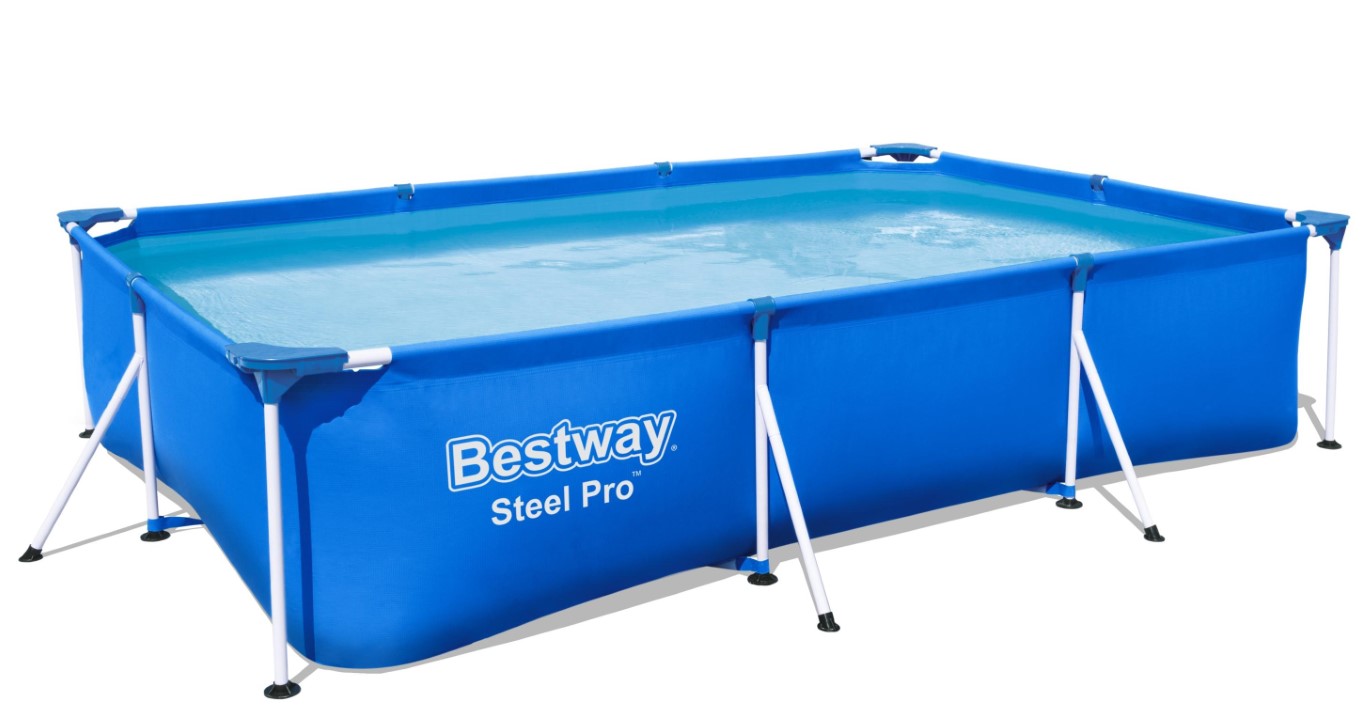 Se Bestway Steel Pro Frame Pool 3.00m x 2.01m x 66cm hos MM Action