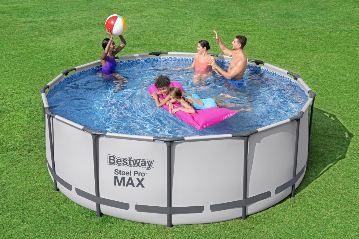 Bestway Steel Pro MAX Pool 396 m/pumpe, stige m.v. Kr. 1.749(Begrænset Tilbud) - på lager til omgående levering
