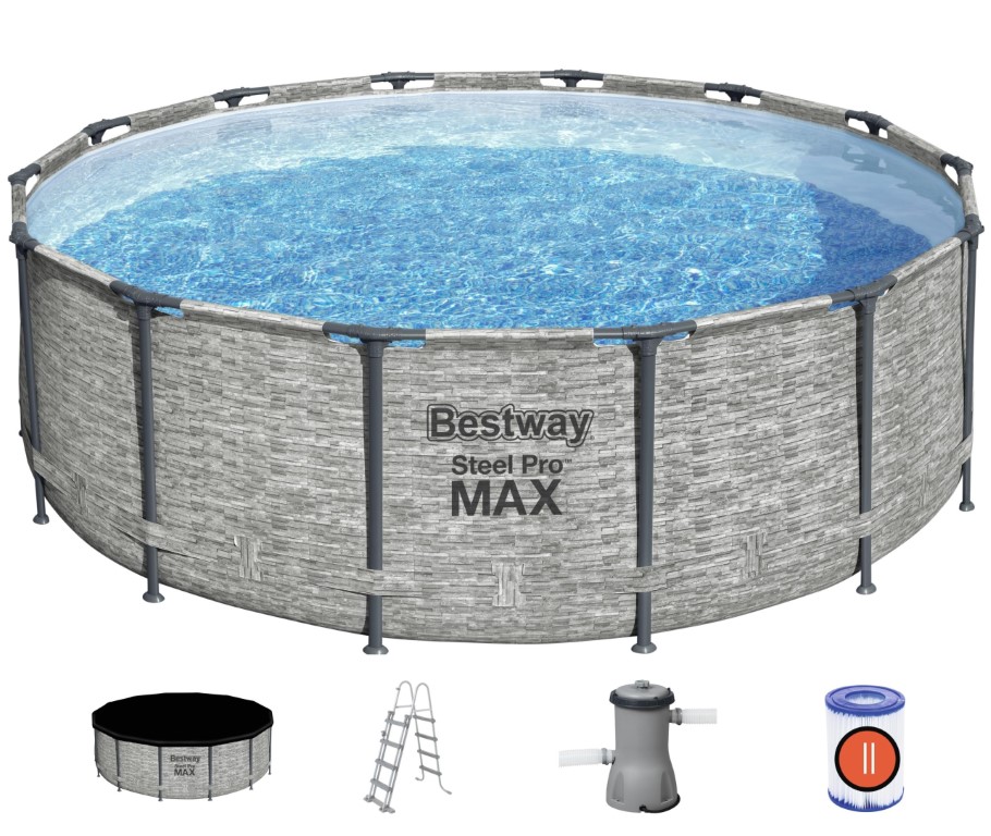 Billede af Bestway Steel Pro Max Frame Pool 427 x 122 cm m/pumpe, stige - Ny Model