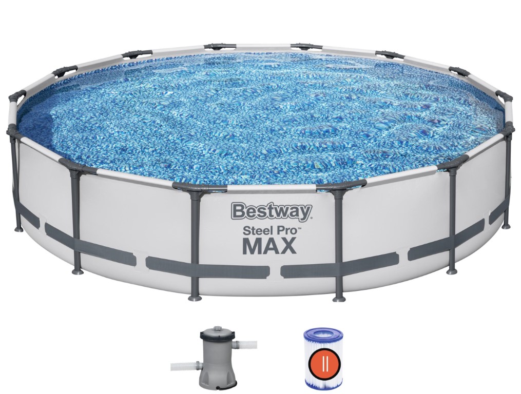 Bestway Steel Pro MAX Frame Pool 427 x  84 cm m/filter pumpe