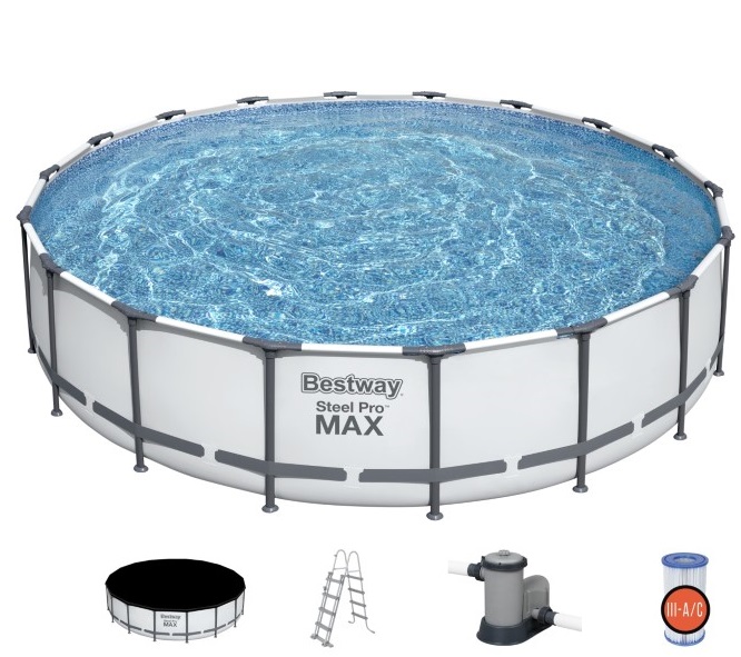 Billede af Bestway Steel Pro MAX Frame Pool 549 x 122cm m/pumpe, stige m.v.