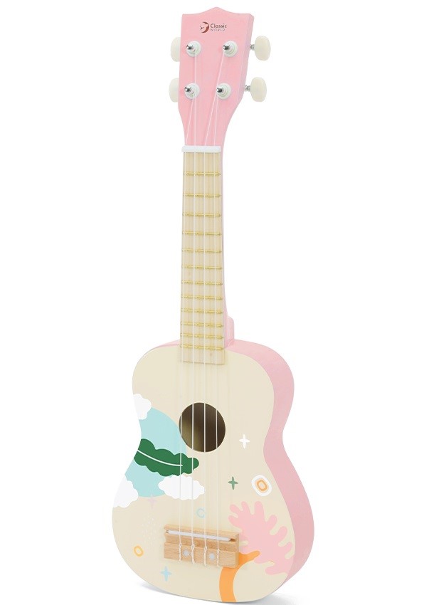 Billede af Classic World Iris Ukulele Pink i træ (fra 36 M)