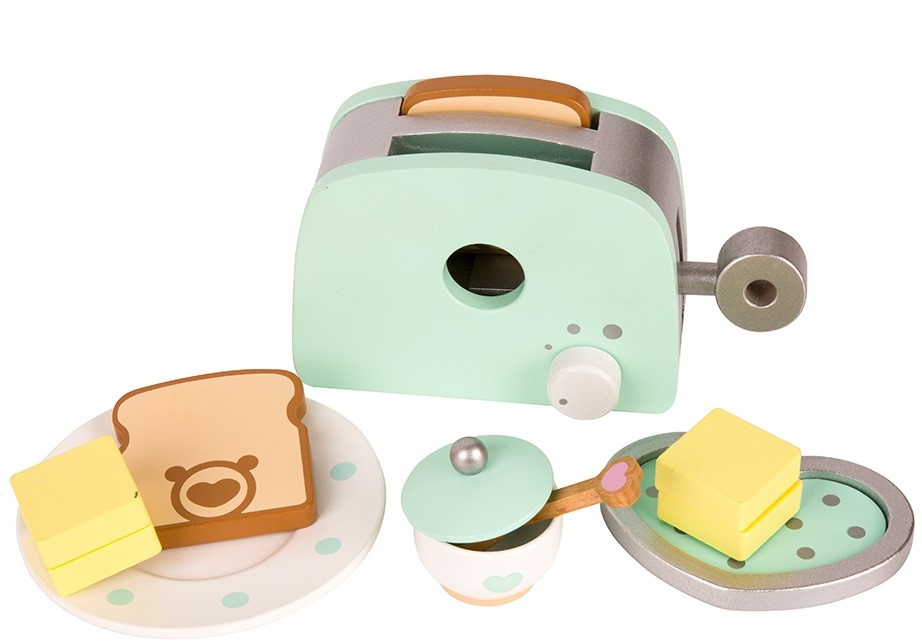 Billede af Classic World Toaster sæt med tilbehør - Træ legetøj