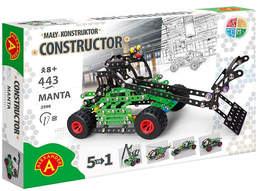 Billede af Constructor Pro MANTA 5-i-1 Metal Konstruktionsbyggesæt