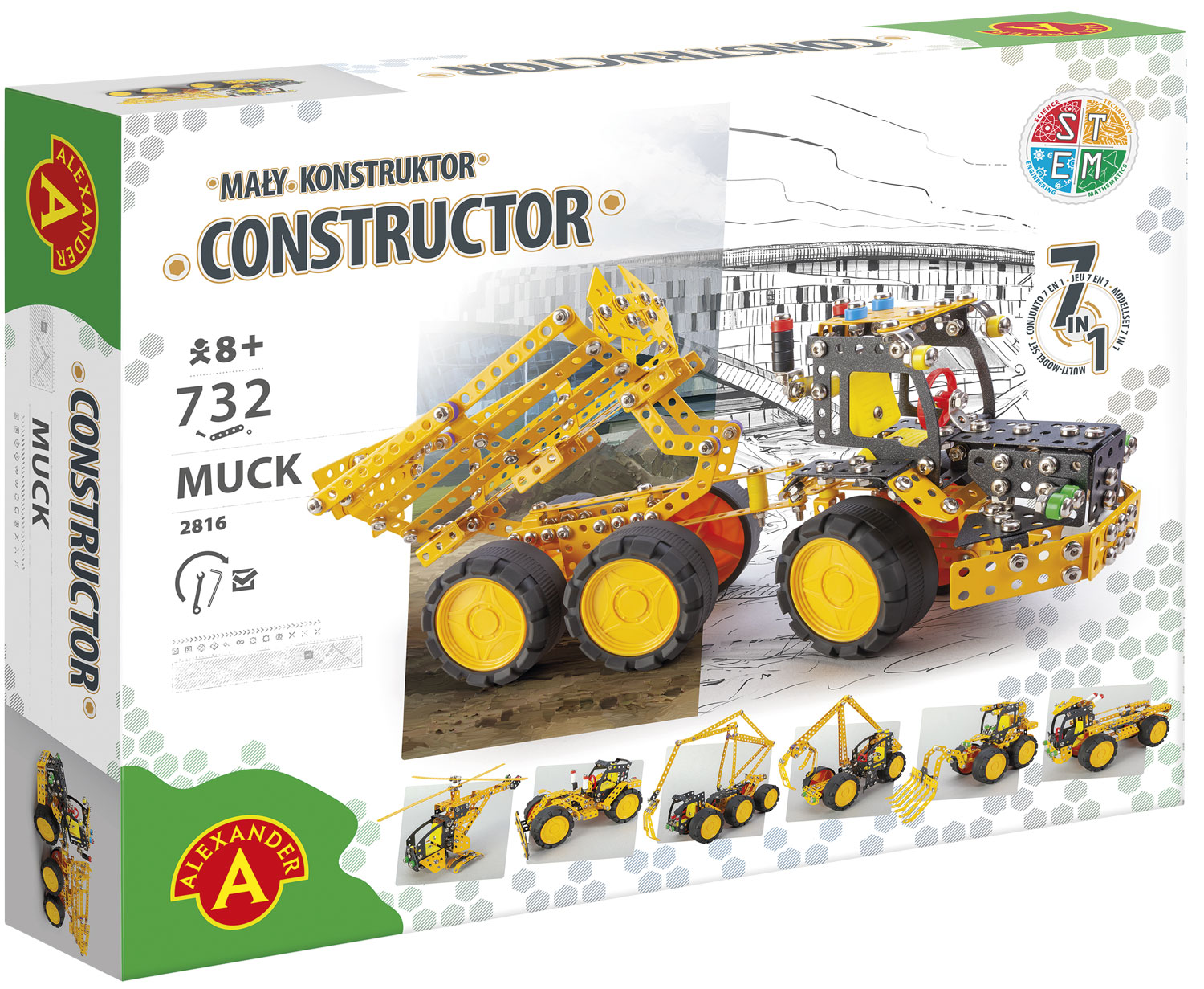 Billede af Constructor Pro Muck 7-i-1 Metal Konstruktionsbyggesæt