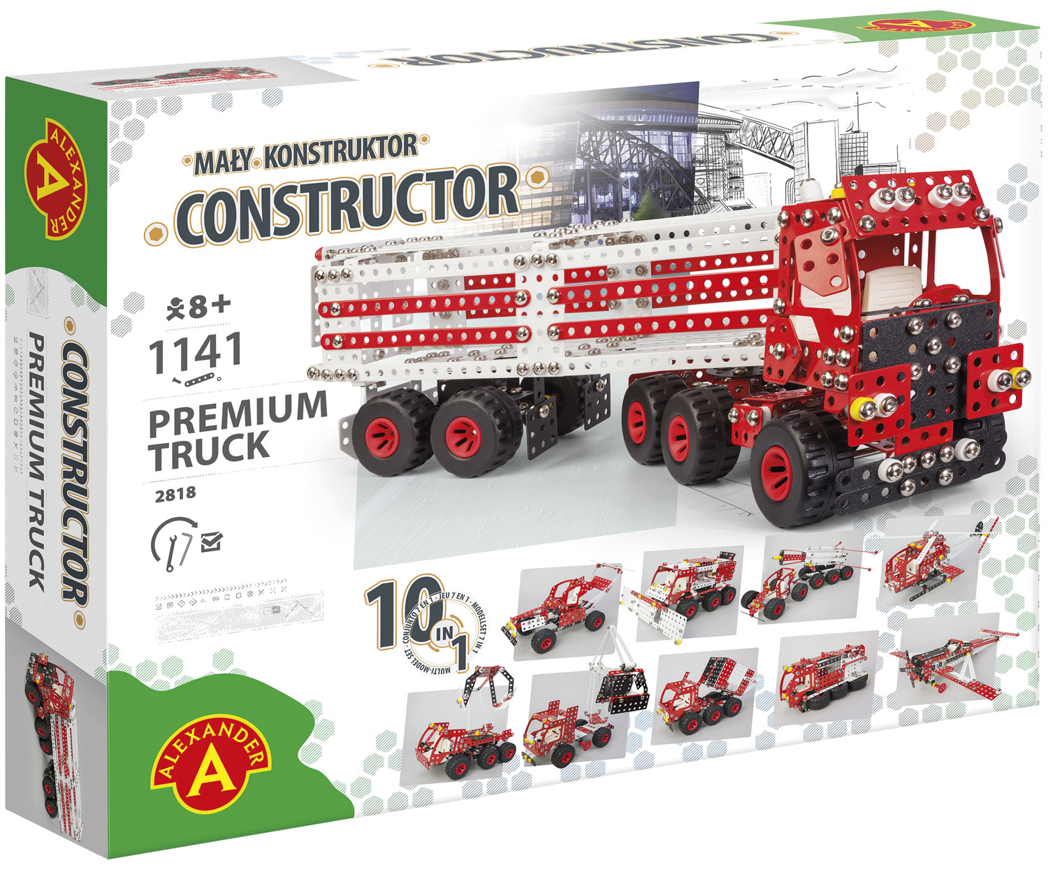 Billede af Constructor Pro Premium Truck 10-i-1 Metal Konstruktionsbyggesæt