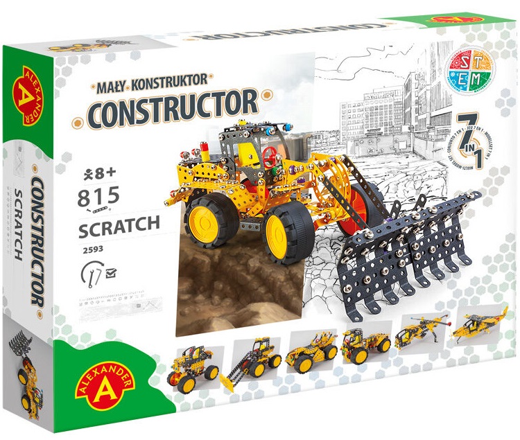 Billede af Constructor Pro SCRATCH 5-i-1 Metal Konstruktionsbyggesæt