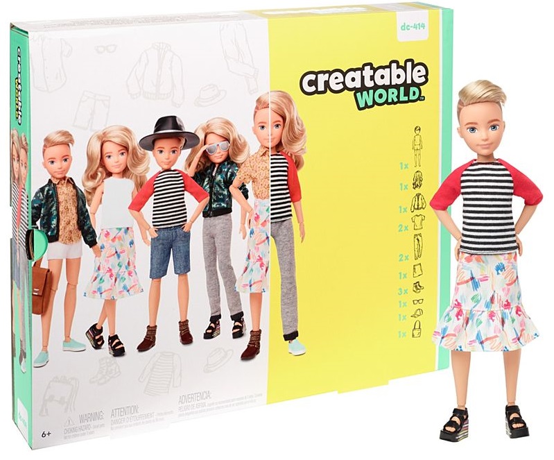 Billede af Creatable World Deluxe Dukke med Blondt bølget hår