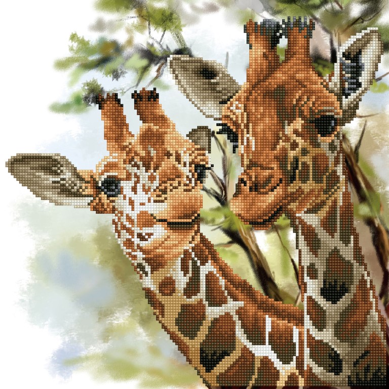 Billede af Diamond Dotz 40 x 40 cm - Giraffer