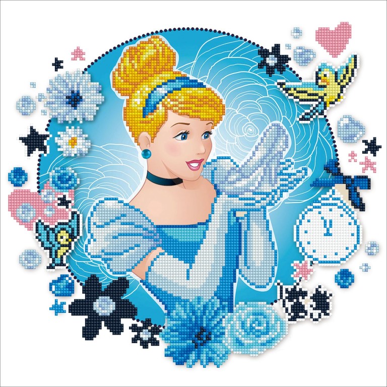 Se Diamond Dotz Disney Prinsesse Askepot 40 x 40 cm hos MM Action