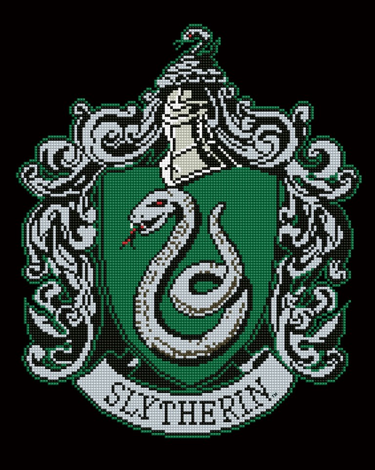 Se Diamond Dotz Harry Potter Slytherin Crest 40 x 50 cm hos MM Action