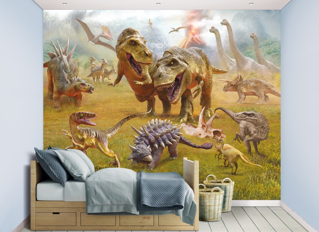 Se Dinosaur Kingdom tapet 243 x 305 cm hos MM Action