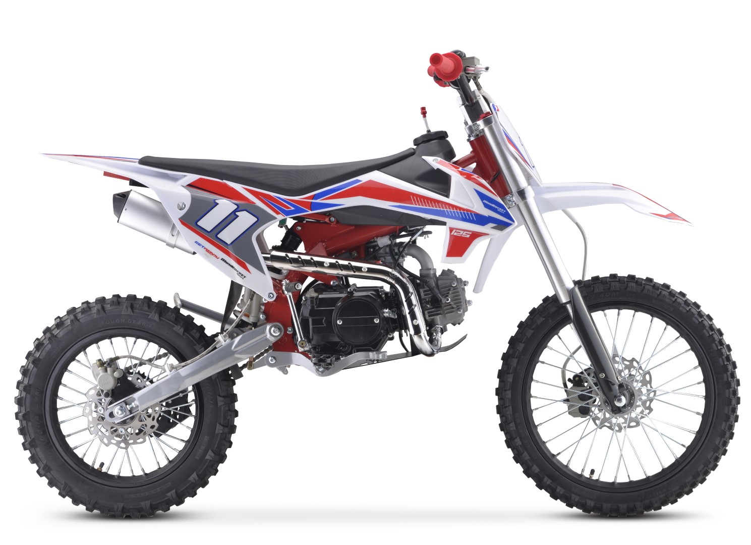 Dirt Bike 125cc 4-takt Crosser 17''/14'' Kr. 7.499 - på lager til omgående  levering