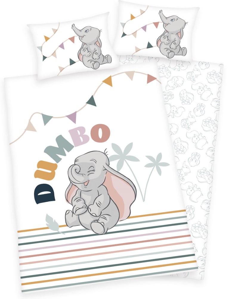 Billede af Disney Dumbo Sengetøj 100x135 cm - 100 procent bomuld - GREEN by OEKO-TEX