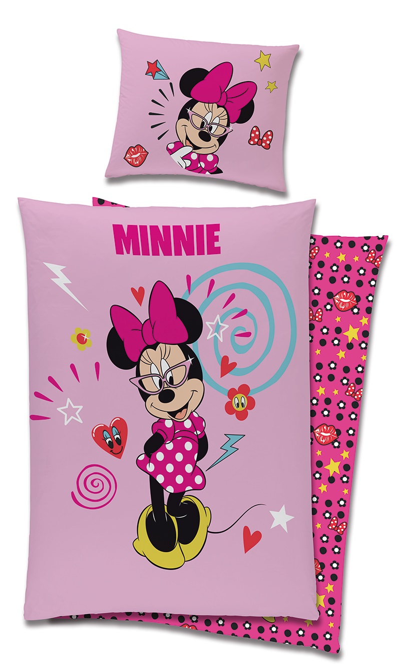 Se Disney Minnie Mouse Sengetøj - 100 Procent Bomuld hos MM Action